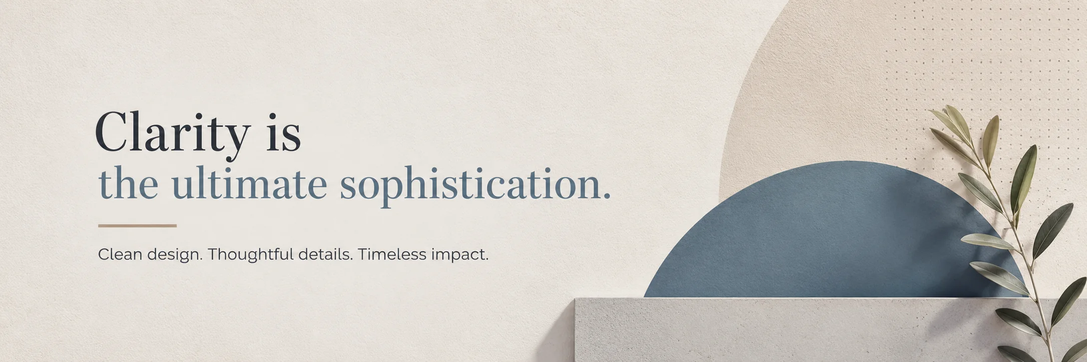 Clean texture background LinkedIn cover photo example with neutral colors