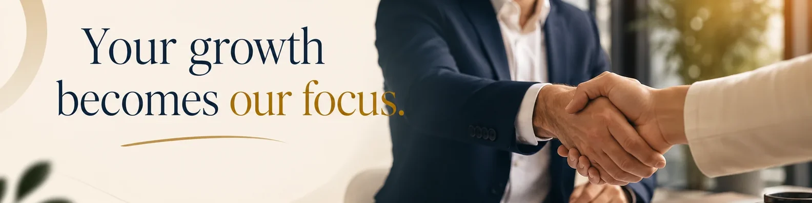 Quote LinkedIn cover photo example with a client-focused quote