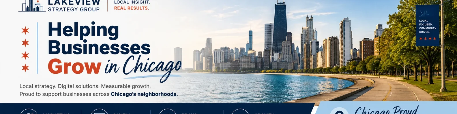 Urban LinkedIn cover photo example with local business profile cover